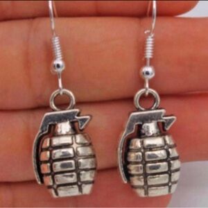 Hand Grenade Earrings